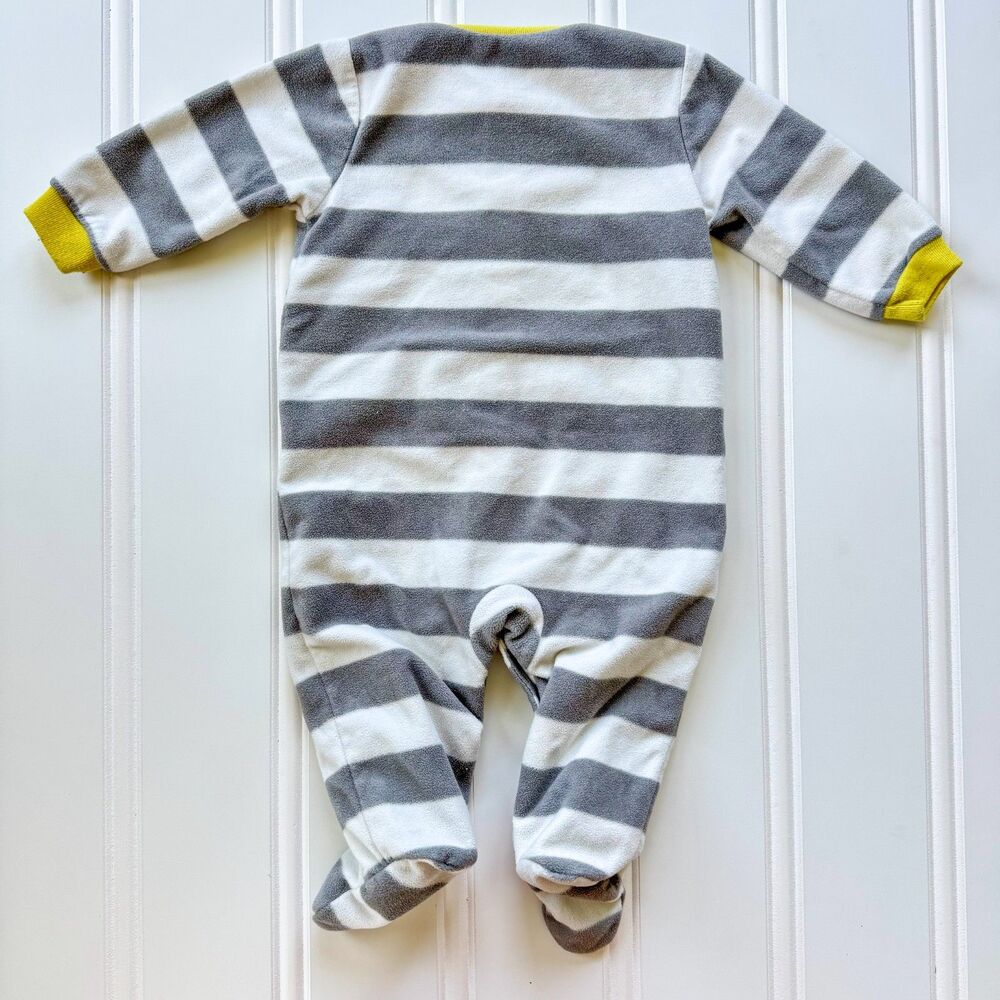 4/$10 - Carter’s Fleece Moose Button Up Baby Footie | 3-6 Months - Picture 6 of 6